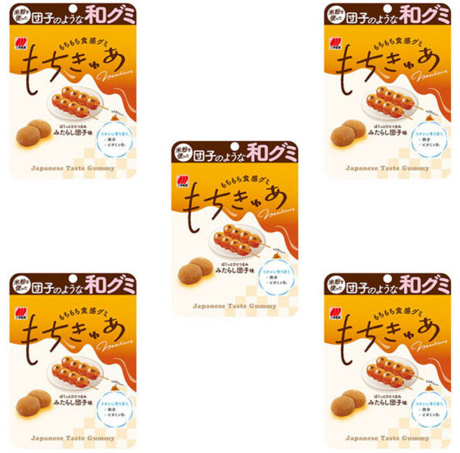 산코제과 모치큐어 미타라시 당고 맛 젤리 60g, 5개