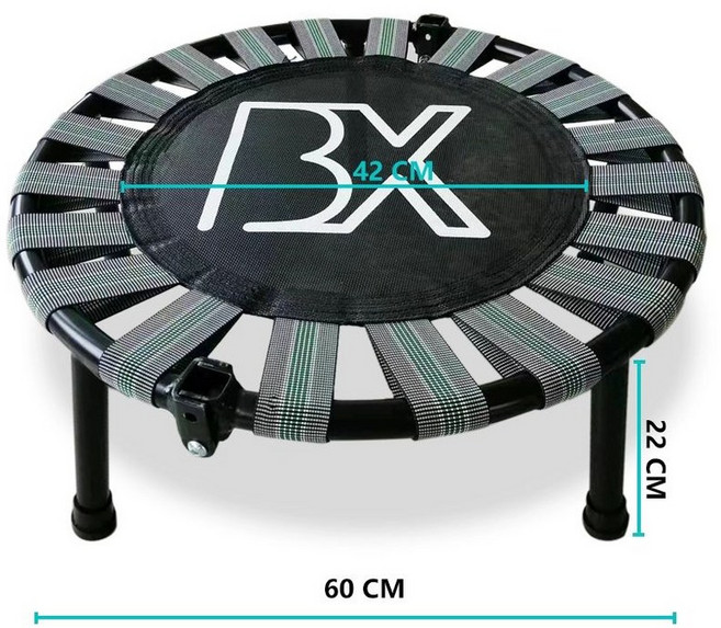미니 트램폴린 접이식 점핑보드 가정용 홈트 1인용 초소형 다이어트 유산소, 1개, 다크그레이 대형