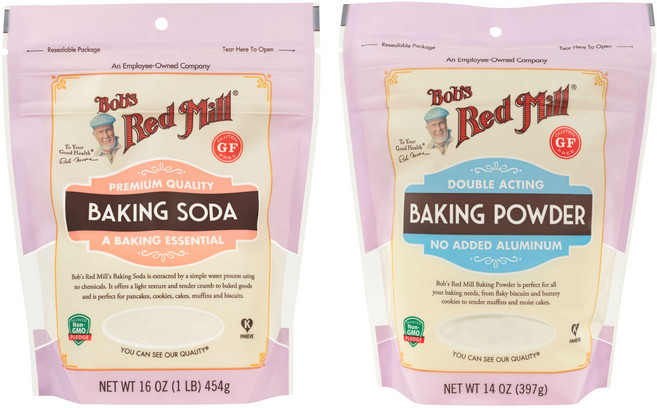 베이킹 소다 454g + 베이킹 파우더 397g, 1세트, 851g