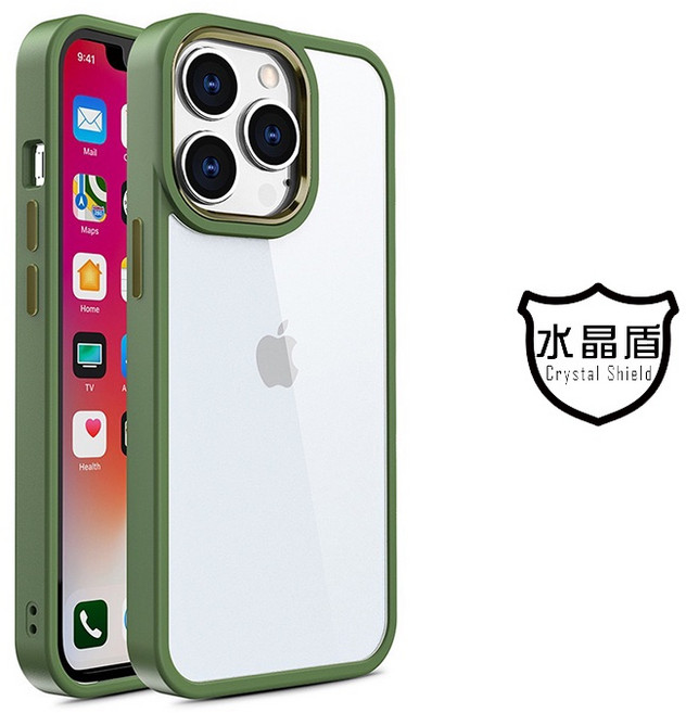 彩盾EXO iPhone 12/12 Pro 6.1吋 金屬鷹眼透明手機殼 - 液態親膚防摔殼