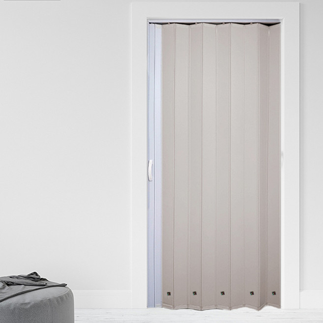 이케이몰 자바라 문 커튼 접이식 슬라이딩 홀딩 도어 방염 그레이 사이즈 및 기재