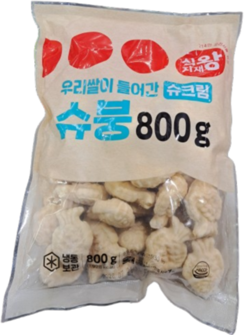 푸디스트 식자재왕 붕어빵 우리쌀슈붕, 단일속성, 1개, 800g