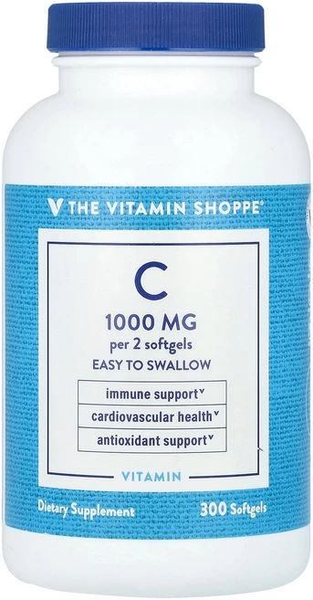 The Vitamin Shoppe 비타민C 소프트젤 300정 Shoppe (더 비타민 샵), The Vitamin Shoppe, 비타민C, 소프트젤, 1개 - 쿠팡