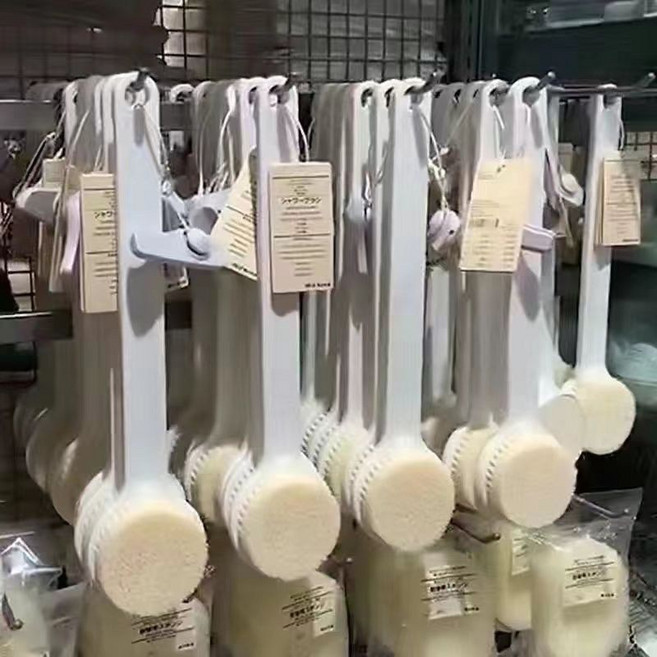 MUJI 長柄浴刷, 白色洗澡刷一支, 1個