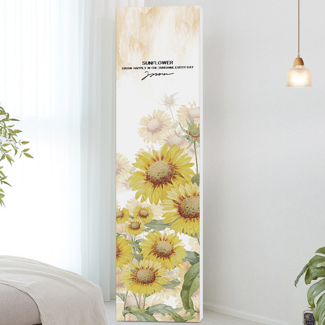 폴라도레 스탠드 벽걸이 에어컨커버 삼성무풍 엘지 캐리어 덮개 가리개, 06.해바라기