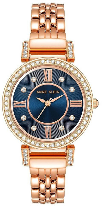 Anne Klein 앤클라인 여성용 프리미엄 크리스탈 악센트 팔찌 시계 AK/2928 로즈 골드/토프 클래식 그외 각종 335257