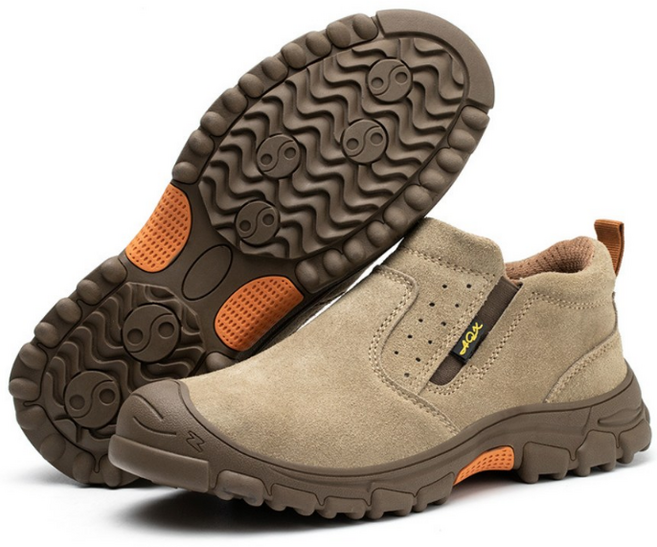 에쉬울프 소가죽 세무 작업화 트래킹화