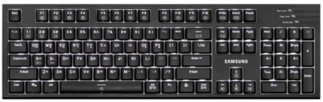삼성전자 기계식 유선 키보드, 블랙, SK_C 1200RB, 적축