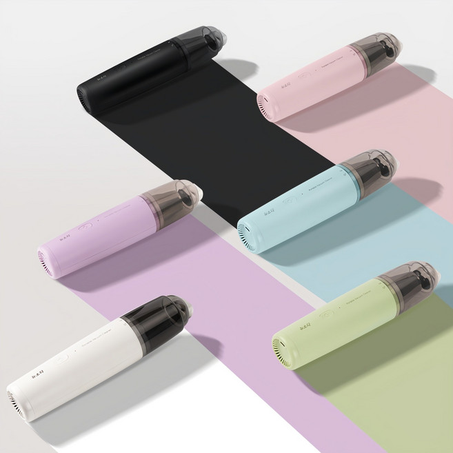 미니 핸디 진공 청소기 무선 차량용 휴대용 2024신형, 블랙