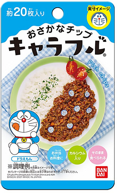 반다이 캬라후루 캐릭터칩 어묵칩 [도라에몽], 1개