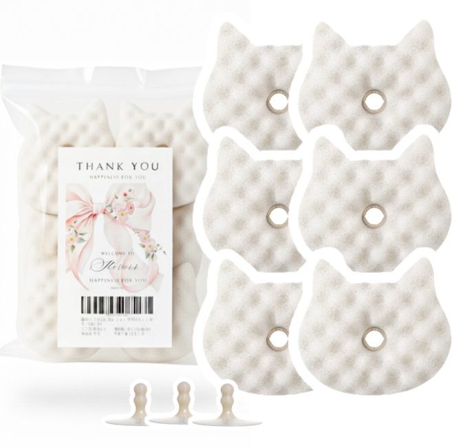 하루르르 주방 설거지 우레탄 수세미 화장실청소, 1세트, 6개입