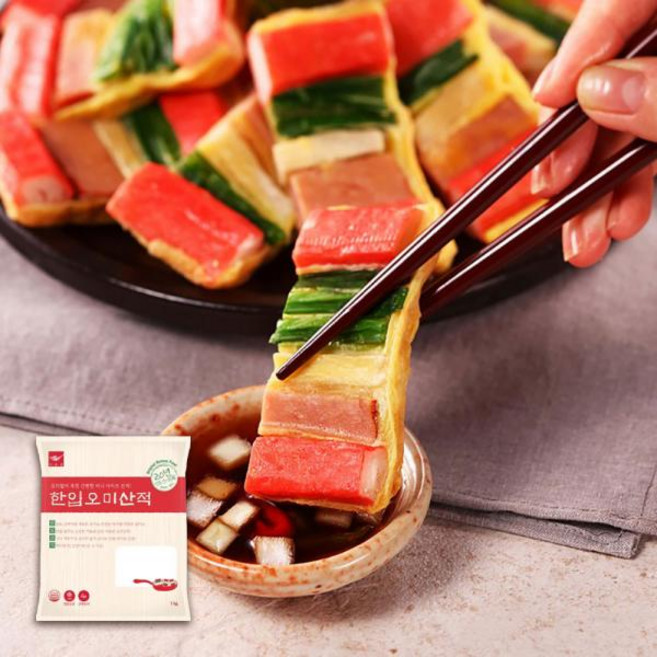 설 설날 명절 차례상 음식 사옹원 한입오미산적 1kg, 1개, 1g