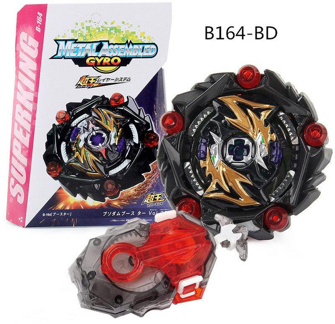 베이블레이드 슈퍼킹 루시퍼 B169 전투 팽이 합금 발사기 포함, 1개, 164, 1cm