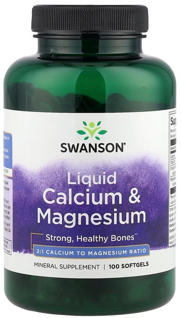 스완슨 Swanson 액상 칼슘 & 마그네슘 소프트젤 100정122607원산지:기타, 1 - 쿠팡
