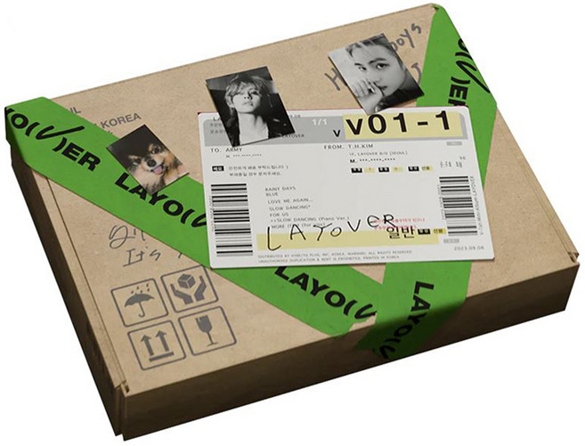 방탄소년단 BTS 뷔 V 솔로 앨범 레이오버 LAYOVER 일반반 버전 1 그린