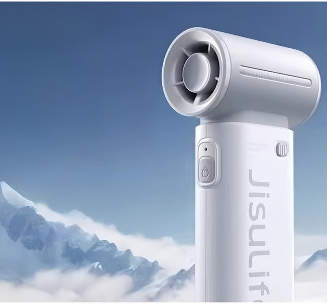 지수라이프 LIFE9 BLDC 휴대용 선풍기 핸드헬드 팬, 3600mAh, 다크그레이