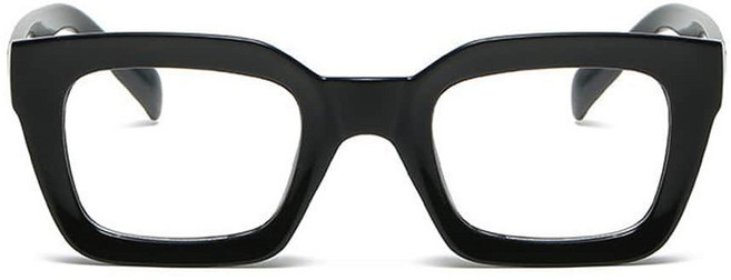 블랙 볼드 프레임 뿔테 안경 GS86