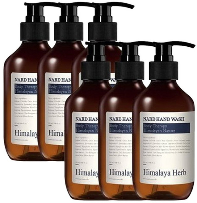 히말라야 허브 나드 라벤더머스크향 핸드워시 280ml x6개, 상세설명 참조
