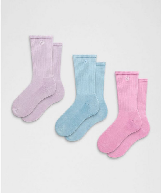 [국내매장판] 룰루레몬 유니 데일리 에센셜 크루 삭스 *3팩 SWOT SEAF LLAY LU9CDSS-077793 279046