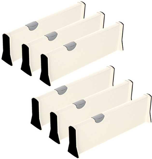 플랜와이 서랍 파티션 칸막이 와이드 대형, 와이드대형, 6개