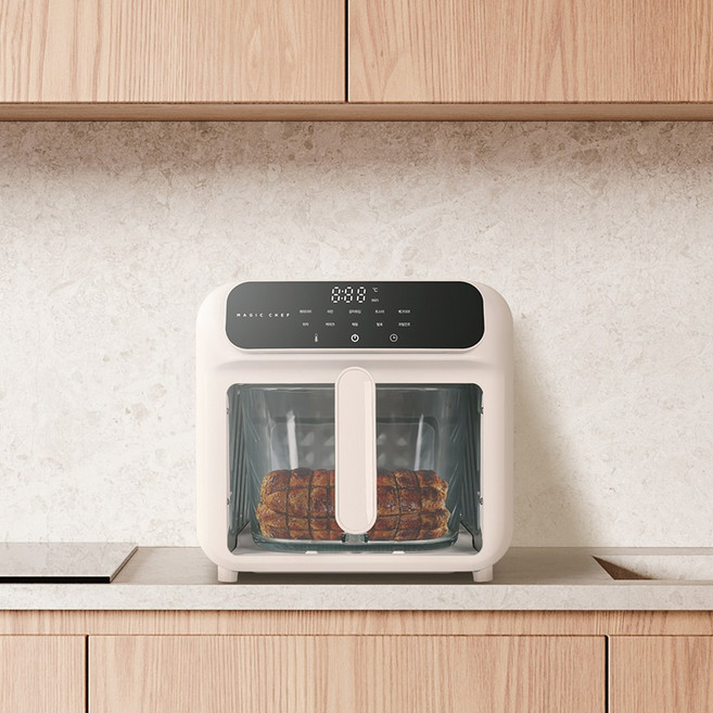 매직쉐프 유리 글라스 에어프라이어 MAF-K5500W, 화이트