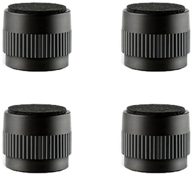 케이홈 가구 다리 높이 조절 발 받침 원형, 블랙 원형 60x50, 4개