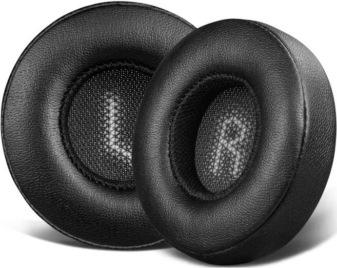SOULWIT 교체용 이어패드-호환 모델 JBL E35 E45 E45BT 무선 헤드폰 - 프로틴 가죽 소음 차단 폼, Black, 1개