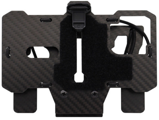 탄소 섬유 전술 Molle 접이식 탐색 보드 홀더 휴대 보드 Airsoft 조끼 플레이트 캐리어 마운트, [02] B Style, 1개