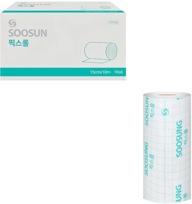 수성 픽스롤 15cmx10m 부직반창고 픽싱롤, 1개입, 1개