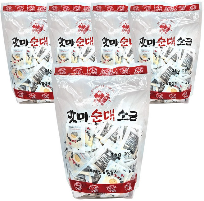 태산 맛미 순대소금, 1000개, 3.5g