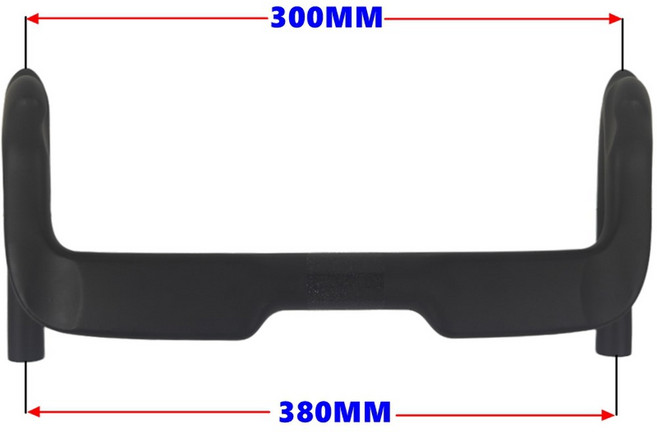 BIKEDOC HB27 에어로 번치바 스프린트 트랙 핸들바 320mm 카본 유광 바 프론트 브레이크 핸들, 380mm ud matte, 1개