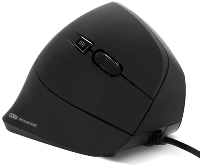 코시 이지 유선 버티컬 마우스, [신속배송]Mouse/m3124, [색상]Bk(black)