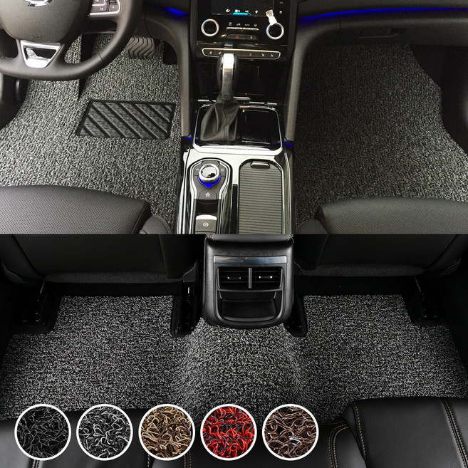 기아 니로 하이브리드 F/L EV 디올뉴 차량용 코일매트 운전석 트렁크 바닥 발판 매트, 전좌석(1열+2열), 레드