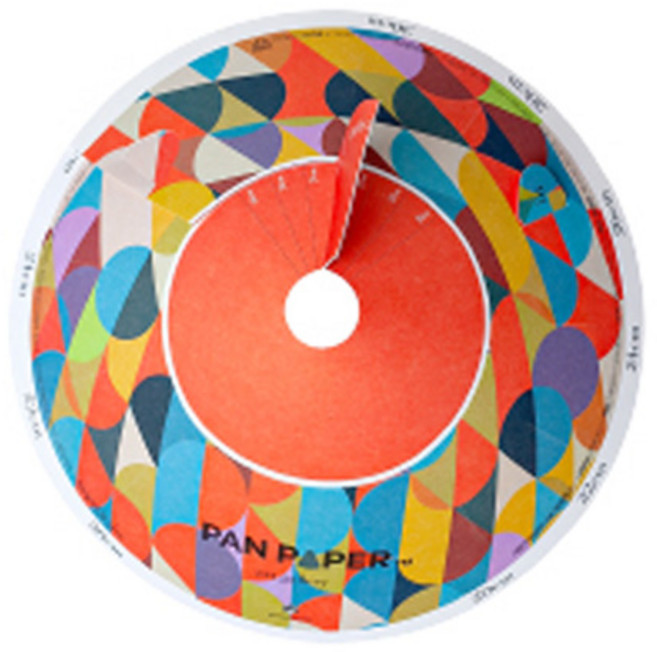 아트갤러리 Exhibition #01 후라이팬 덮개 생선 튀김 기름튐방지 일회용 종이 덮개 페이퍼 뚜껑 30매, Color Dot, 1개