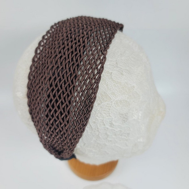 매쉬 빗살 와이드 넓은 고정력좋은 머리정리 엄마 헤어밴드 주방 식당 시원한 빈모 새치커버 머리띠