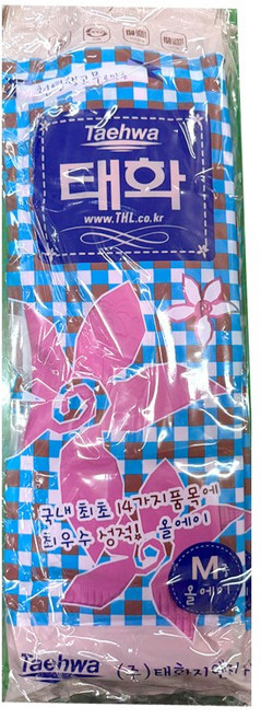 태화 고무장갑 올에이, 핑크, 중(M), 3개