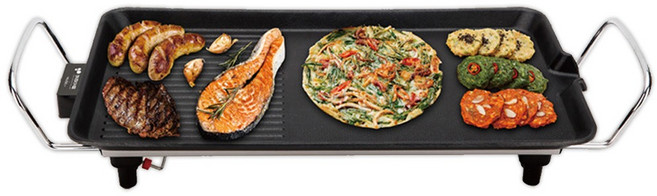 키친아트 허브 다이캐스팅 48Cm 기름유도 높이조절 1400W 와이드 전기그릴/KAG-4827R, 상세페이지참조