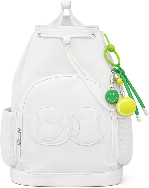 로로먼트 가성비 테니스 가방 배드민턴 라켓 백팩 입문용 초경량 스쿼시 가방 신발주머니 세트, 1개, 베이지