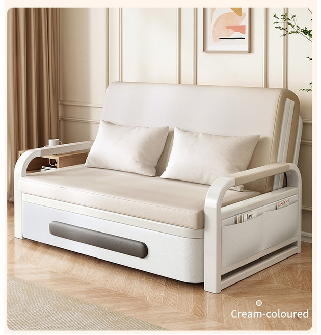 휠렉스 엘티제이 라텍스 접이식 간이 소파침대 L1, 라텍스 소파침대 아이보리