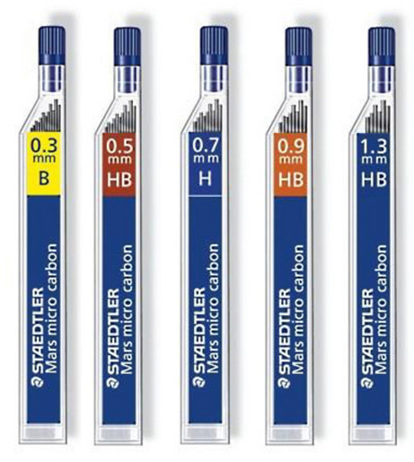 STAEDTLER 스테들러 마스 마이크로 카본 250 샤프심, 0.7-B