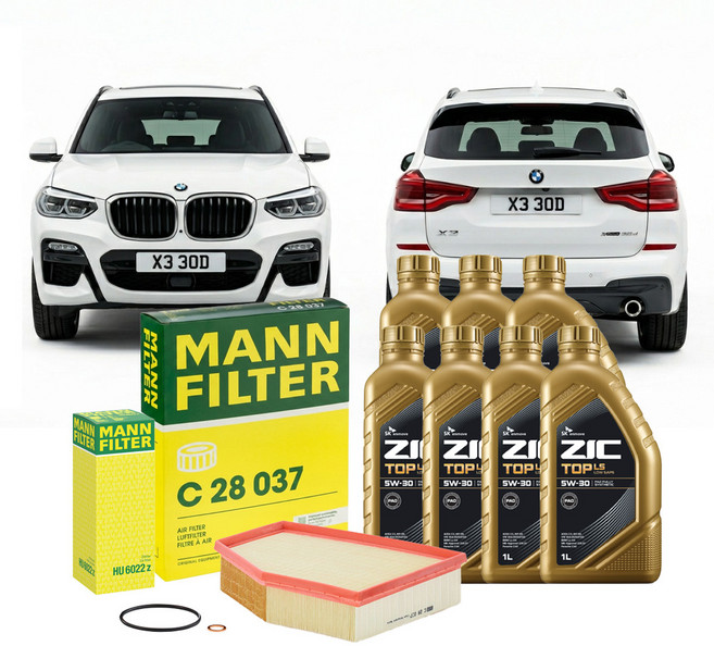 BMW X3 30d 17.08- X3 xDrive 30d G01 B57D30A 디젤 엔진오일세트 만필터+지크탑, 차량 정보 확인하였습니다.