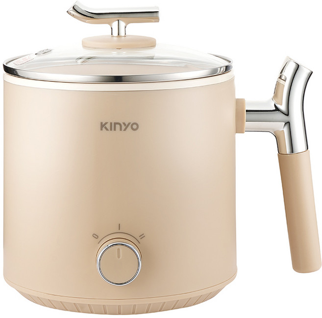 KINYO 1.8L多功能陶瓷美食鍋 FP-0772 多功能料理鍋 淺褐色, FP0772