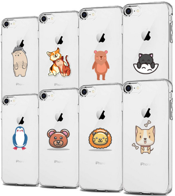 스톤스틸 아이폰6 6S 6S플러스 5 5S SE 캐릭터 고양이 곰 디자인 케이스