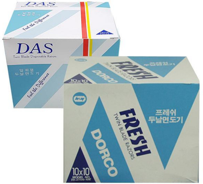 도루코 다스 일회용면도기100개입, 1개, 100개입