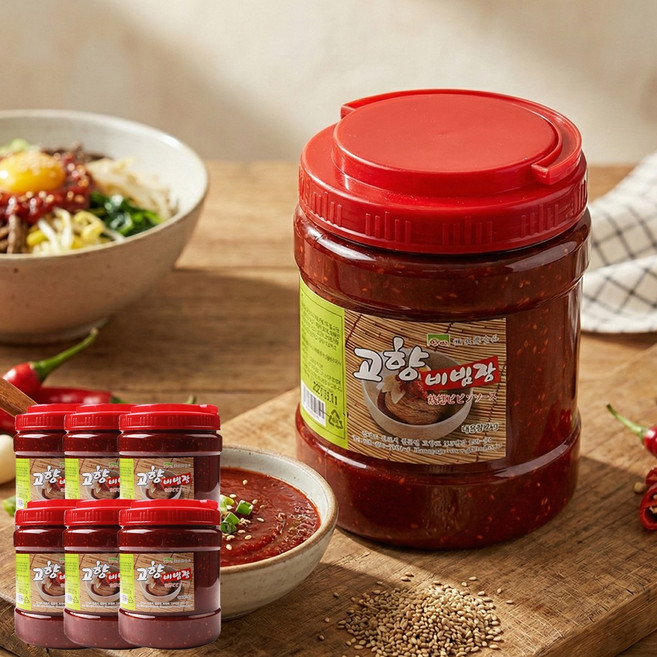 고향식품 비빔장 만능 양념장 냉면 다데기 소스, 6개, 2kg