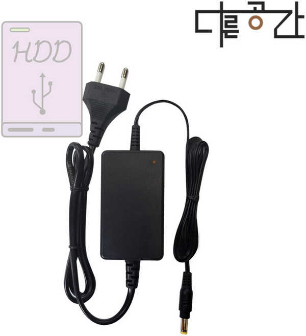 asustor 넷하드 AS-302T 전원 어댑터 12V5A 다른공간(전원코드포함), 1개