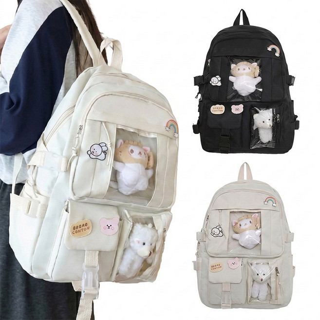 제로앤나인 학생 책가방 굿즈수납 캐주얼 백팩