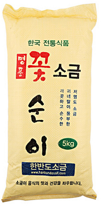 꽃순이 꽃소금(포) 5kg, 1개