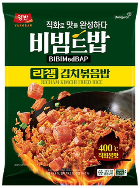 [5%적립금][신제품] 동원 양반 비빔드밥 리챔 김치볶음밥 420g 1+1 총 2봉, 2개