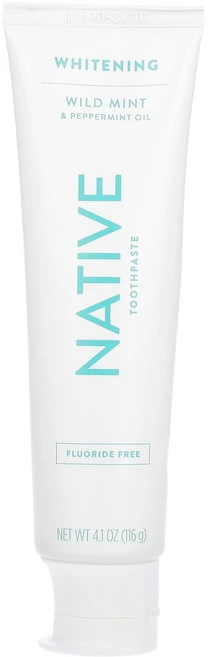 네이티브 미백 치약 불소 무첨가 야생 민트 & 페퍼민트 오일 함유 116g (4.1oz) ATV-60616 - 쿠팡